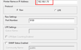 Printer's IP