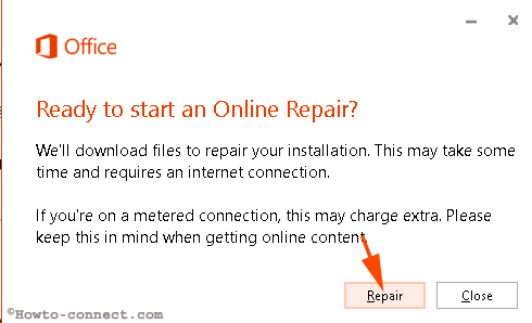 Quick and Online Repair Microsoft Office 365 in Windows 10 image 7