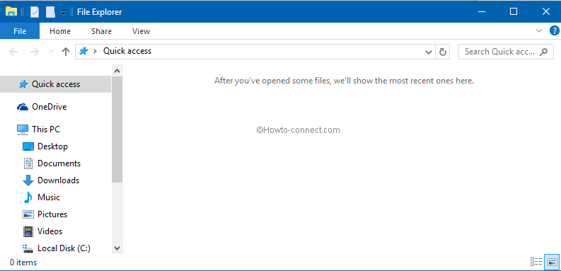 Recent Frequent folders deleted File Explorer