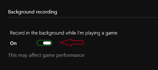 Recording will occur in the background at the last seconds of the game Recording will occur in the background at the last seconds of the game