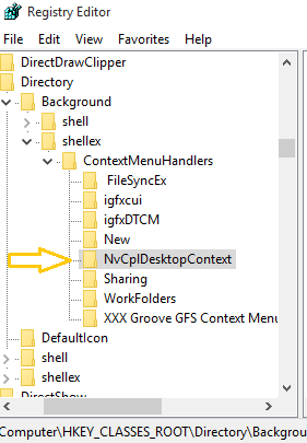 Registry Editor - context menu items