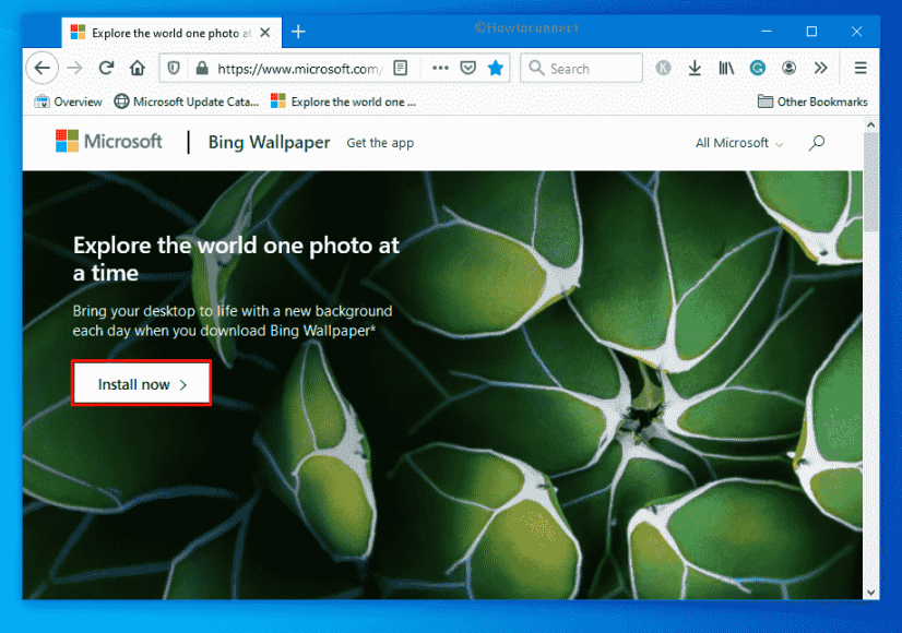 Fix Bing Wallpaper App not working on Windows 10