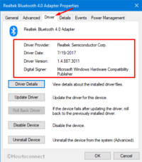 windows reinstall bluetooth driver