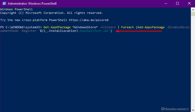Reinstall Microsoft Store