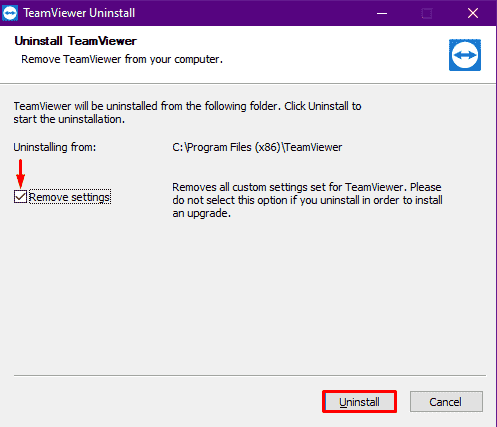 Remove TeamViewer completely