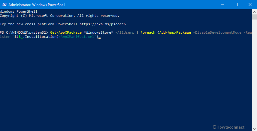 Remove and add the Store apps powershell