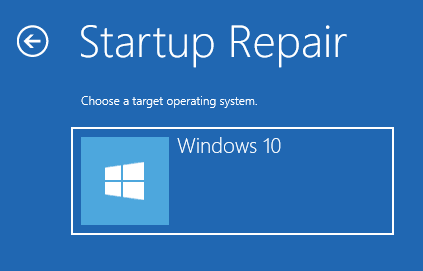 Repair Startup in Windows 10