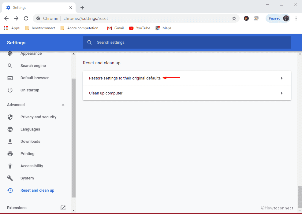 Reset Chrome settings to default image 9