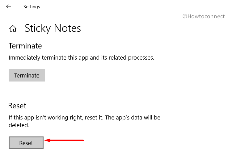 Reset the Sticky Notes App in Windows 10 Pic 3