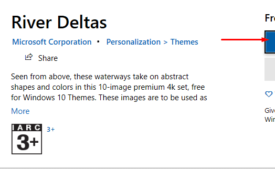 River Deltas Windows 10 Themes
