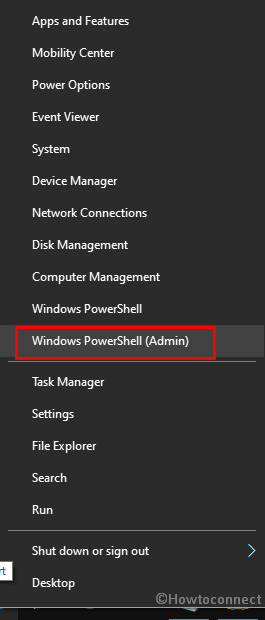 Run PowerShell as administrator in windows 10 via power user menu