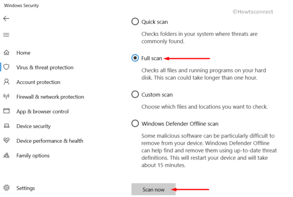 How To Run Windows Defender Full Scan In Windows 10