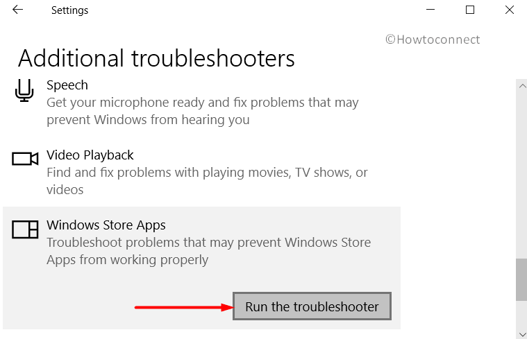 Run Windows Store Apps Troubleshooter Image 4