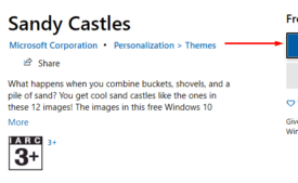 Sandy Castles Windows 10 Theme