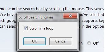 scrolling using search engine