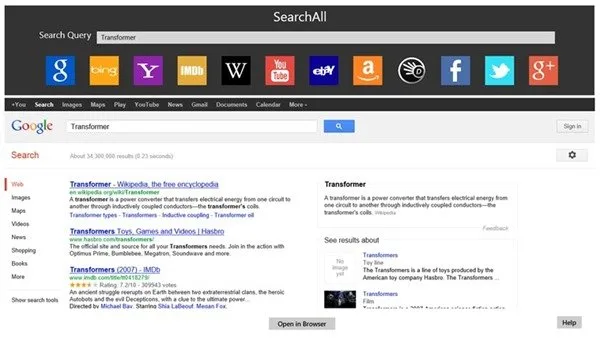 search all app for windows 8