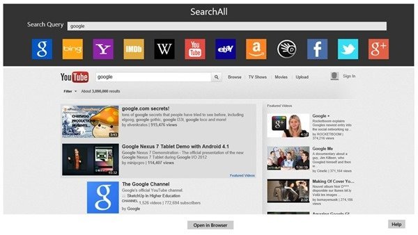 Search all app of youtube results search all app of youtube results