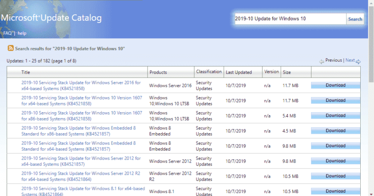 Servicestack Update On Windows Servicing Stack Update for Windows 10 All Versions / SSU - 08 October 2019