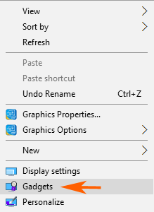 Set Desktop Gadgets on Windows 10 photo 1