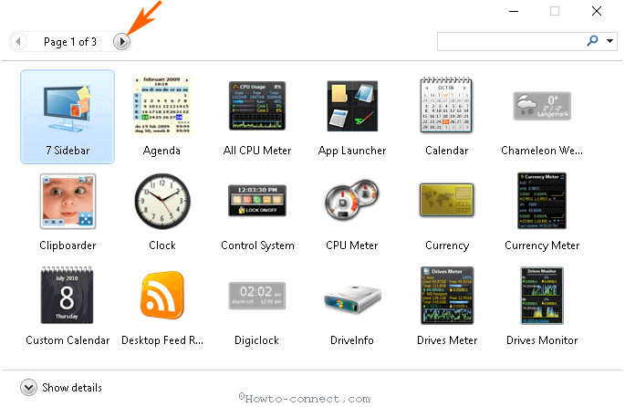 Set Desktop Gadgets on Windows 10 photo 2