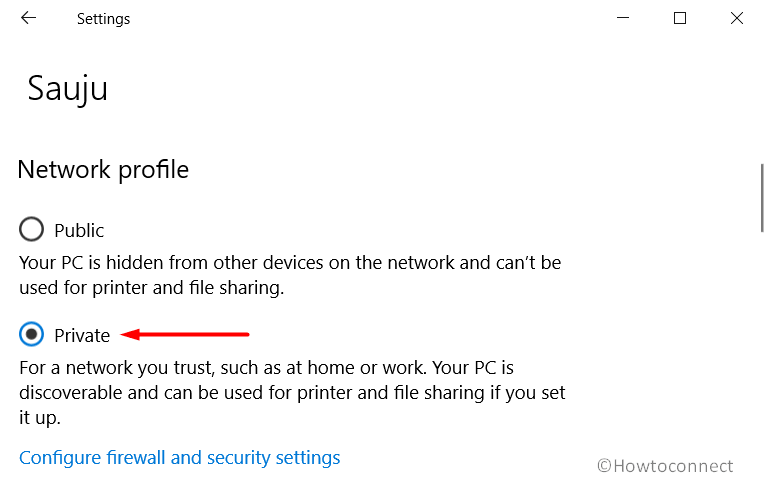 Set Network connection as Private Pic 8