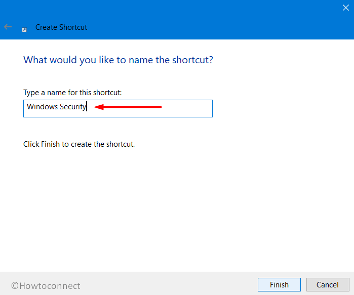 Set a Name to Desktop Shortcut for Windows Security App Pic 6
