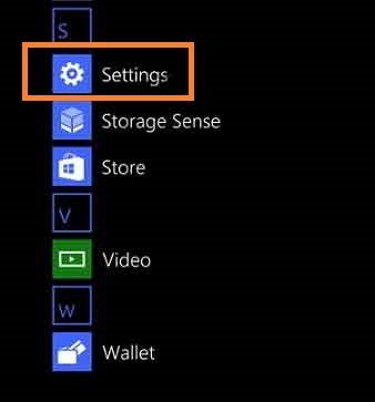 Settings_in_App_list How to Check and Install App Updates in Windows Phone 8.1