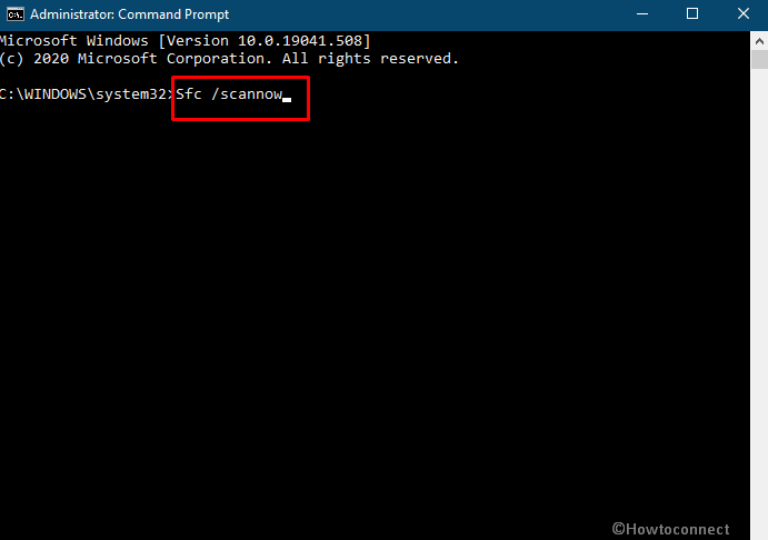 Sfc /scannow tool in command prompt