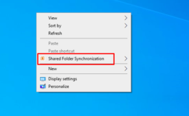 Shared folder synchronization