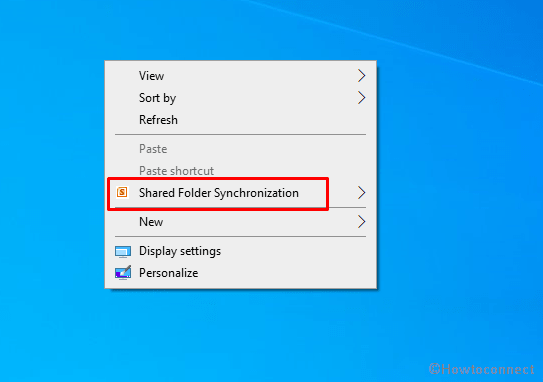 Shared folder synchronization