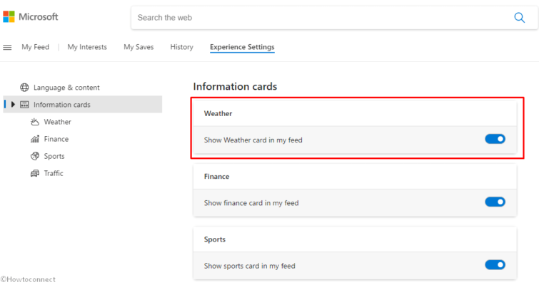 How To Hide And Show Weather Card In News And Interests Feed In Windows 10
