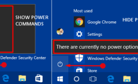 Show or Hide Power Commands in Start Menu Windows 10 Photos 1