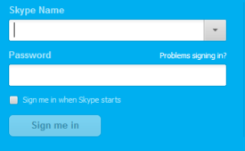 sign skype account