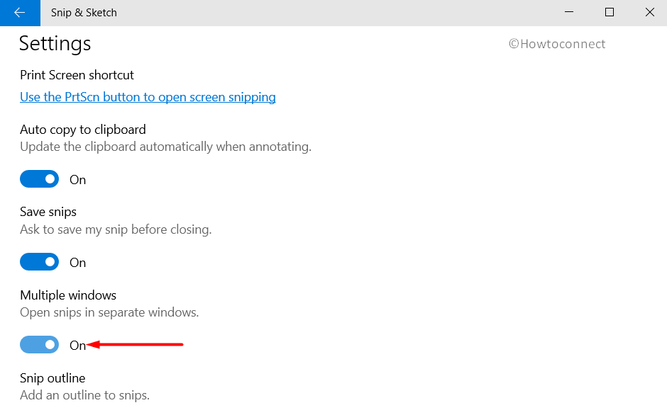 Single Window Mode in Snip & Sketch Windows 10 Pic 3