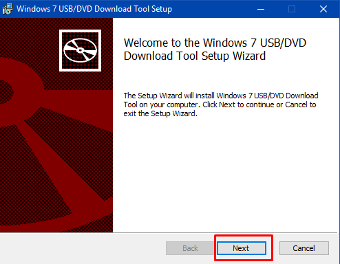 Start Install Windows USB - DVD tool