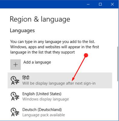 How to Switch Default Language in Windows 10