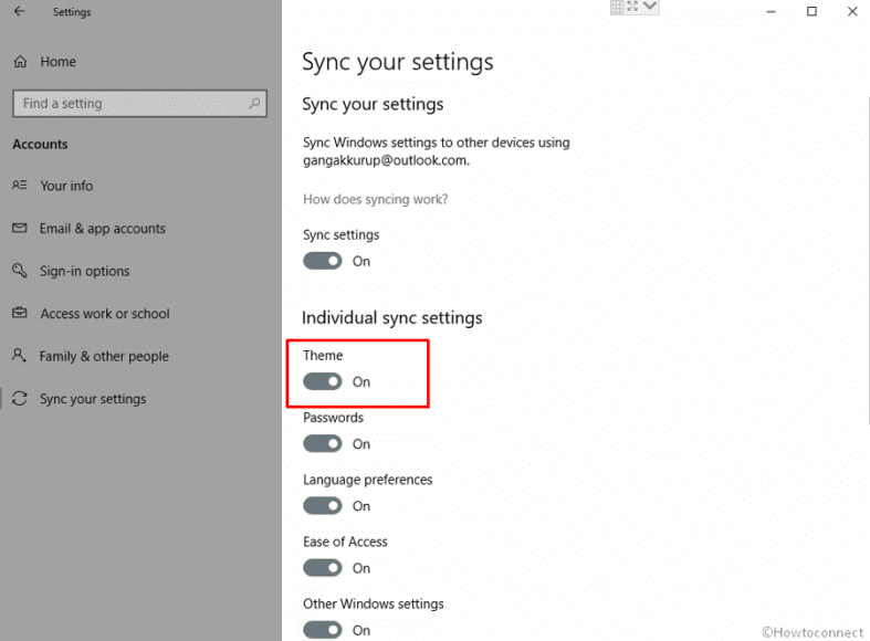 How to Configure Sync your Settings in Windows 10