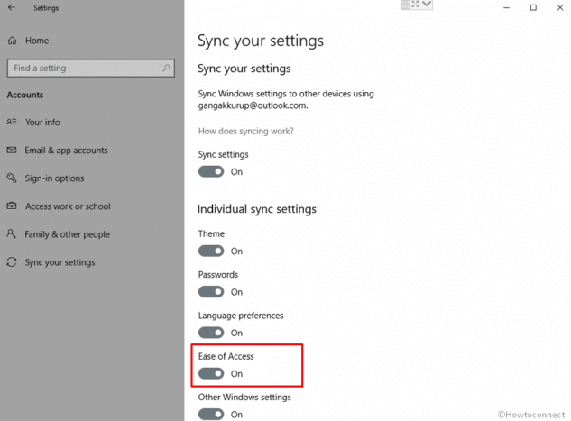 How to Configure Sync your Settings in Windows 10