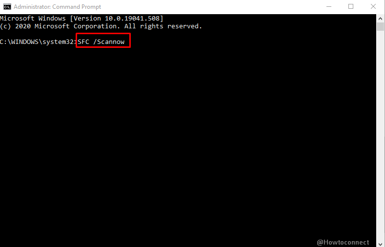 Run the System File Checker