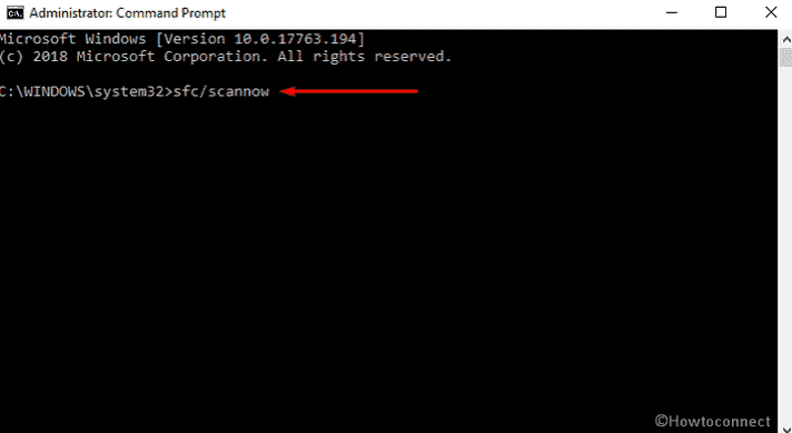 System File checker in command prompt