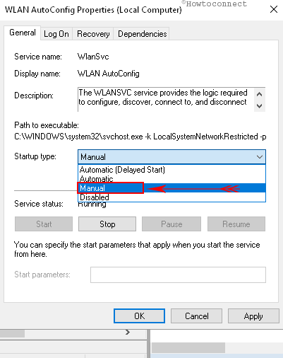 The Windows Wireless Service is not Running on this Computer in Windows 10 image 4
