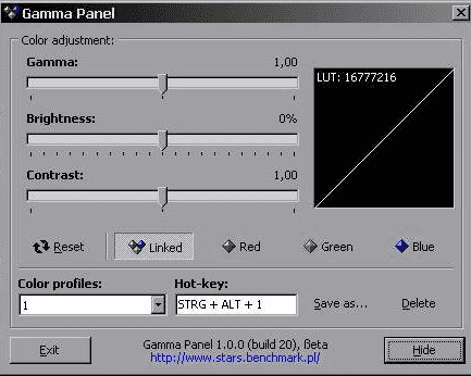 Top 10 Best Brightness Control Software for Windows - Gamma panel