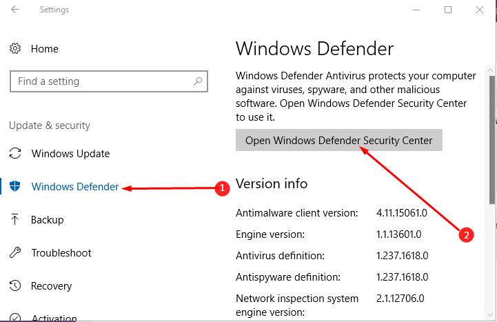Turn On / Off Firewall & Network Protection on Windows 10 image 2