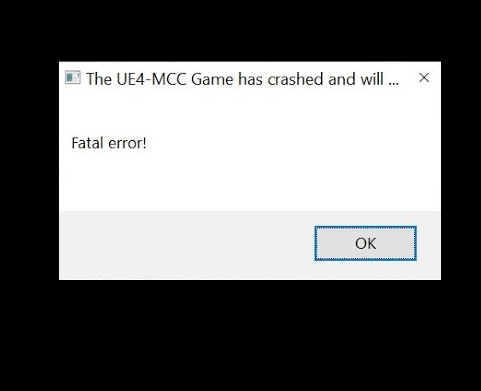How to solve UE4 MCC Fatal Error when using Halo: The Master Chief Collection on Windows 10.