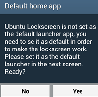 Ubuntu Lockscreen for Android
