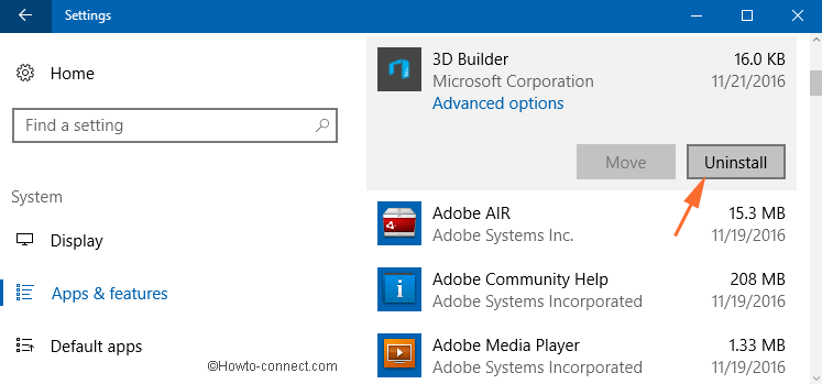 Uninstall 3D Builder App From Windows 10 image 3
