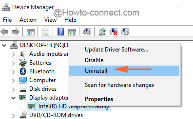 Uninstall the Graphics Card from Device Manager in Windows 10 Uninstall the Graphics Card from Device Manager in Windows 10