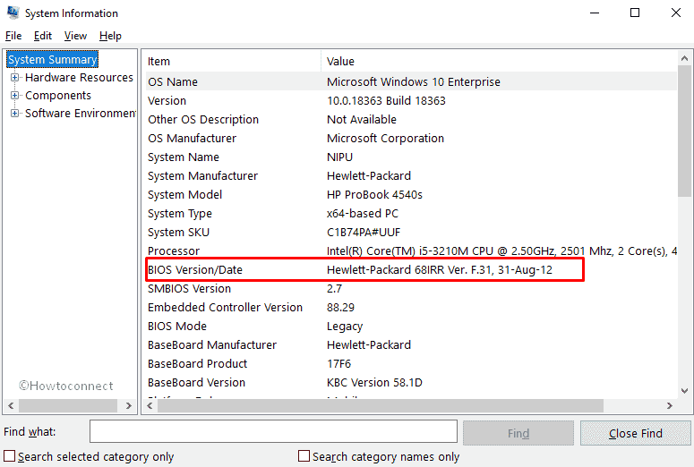 Update BIOS