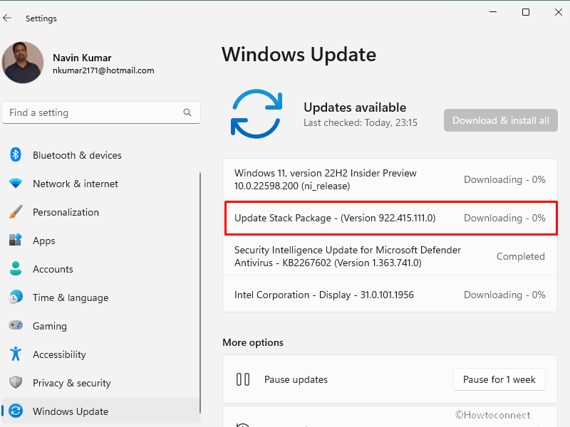 Update Stack Package 922.415.111.0