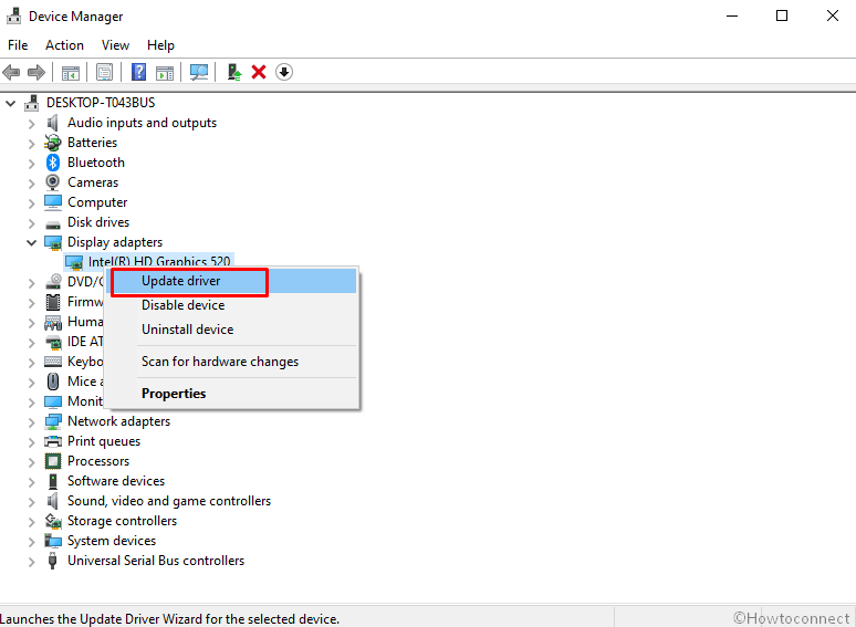 Update corrupted Drivers with Device Manager